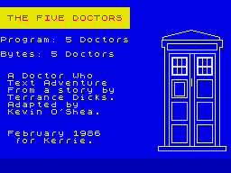 Five Doctors, The (1986)(Kevin O'Shea)